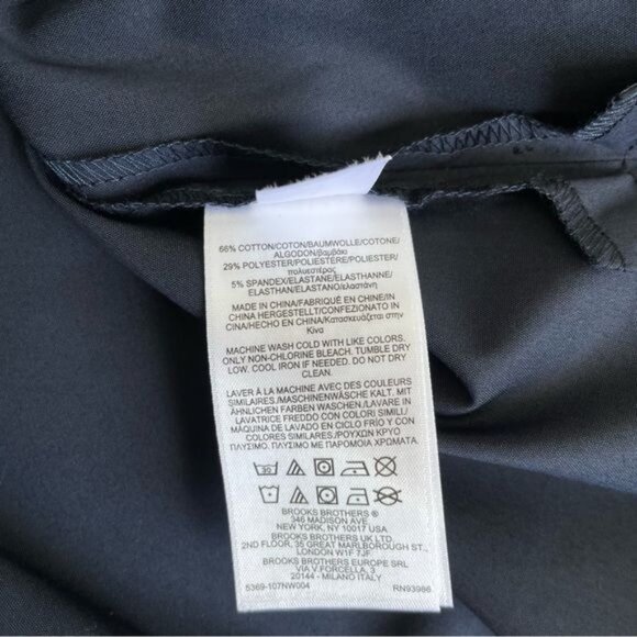 Brookes Brothers Lace Up Tunic in Navy - S - Picture 6 of 6